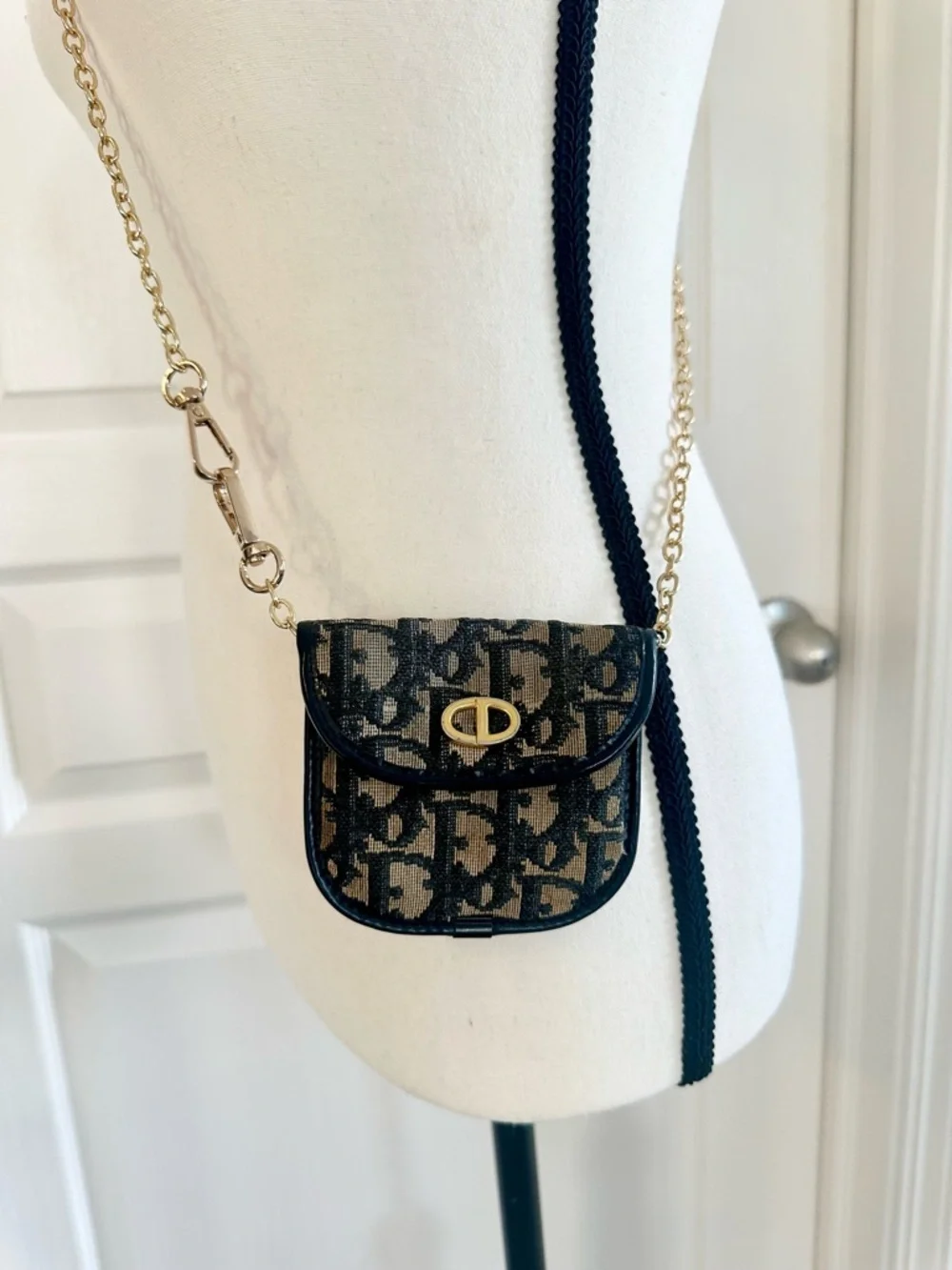 💙 Christian Dior Vintage Trotter Coin Pouch - Authentic